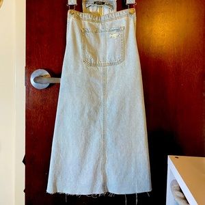 overall styled jean dress